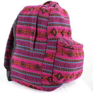 Mexican Blanket Multicolor Woven Backpack Hippie Boho Bag Fiesta Festival Nice!